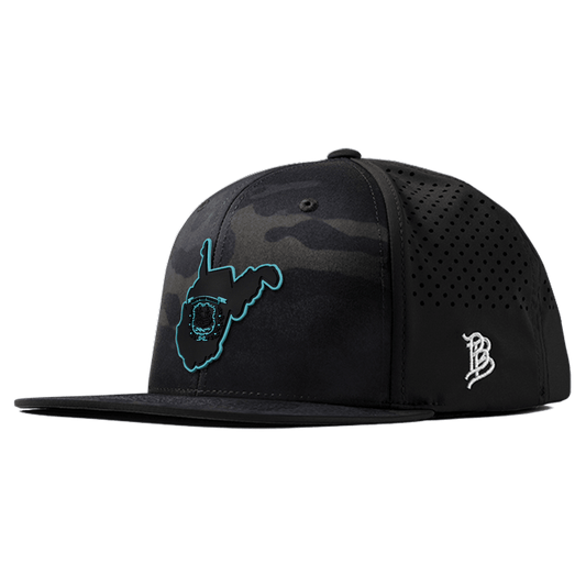 West Virginia Turquoise Flat Performance Front Mulitcam