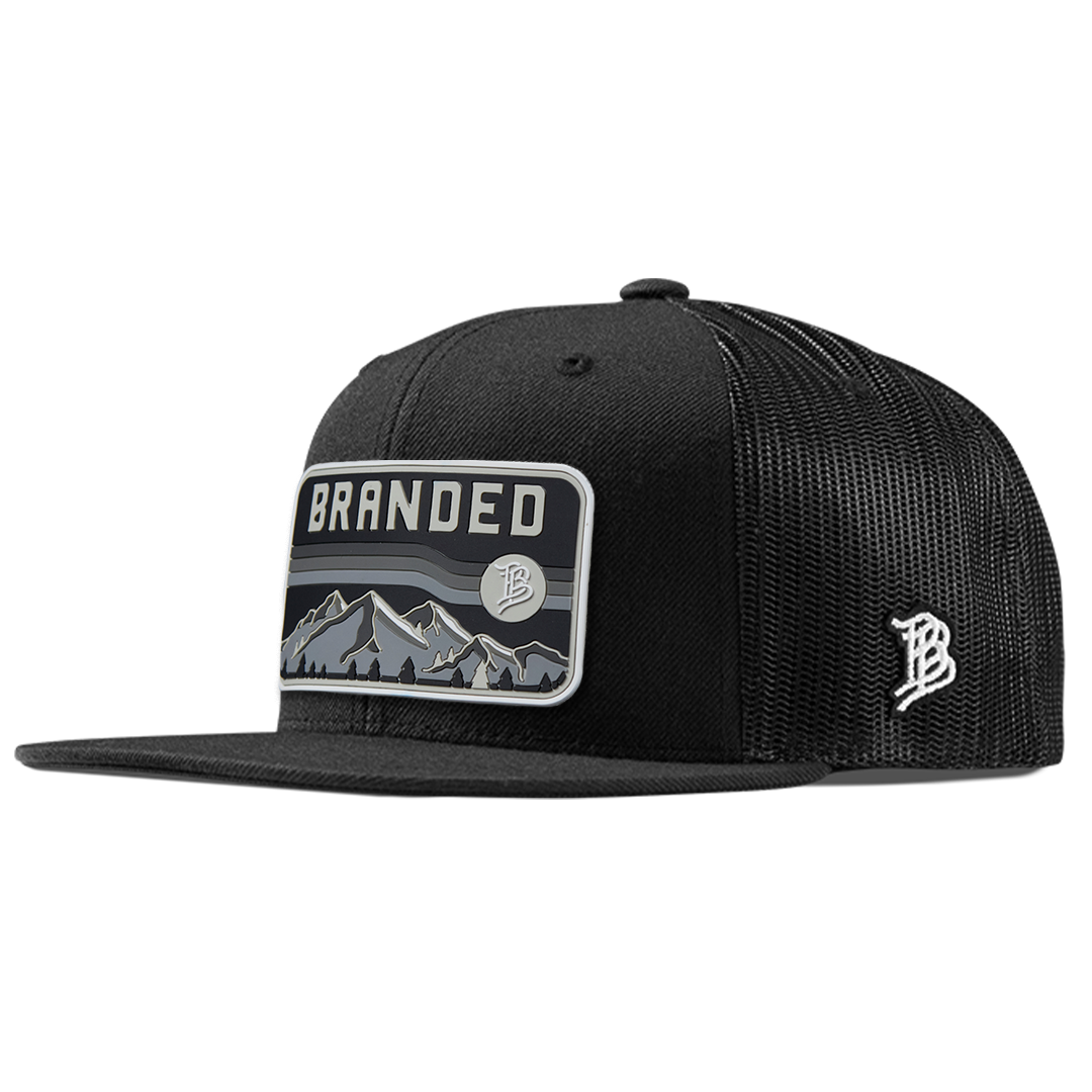 Midnight Horizon Flat Trucker Front Black