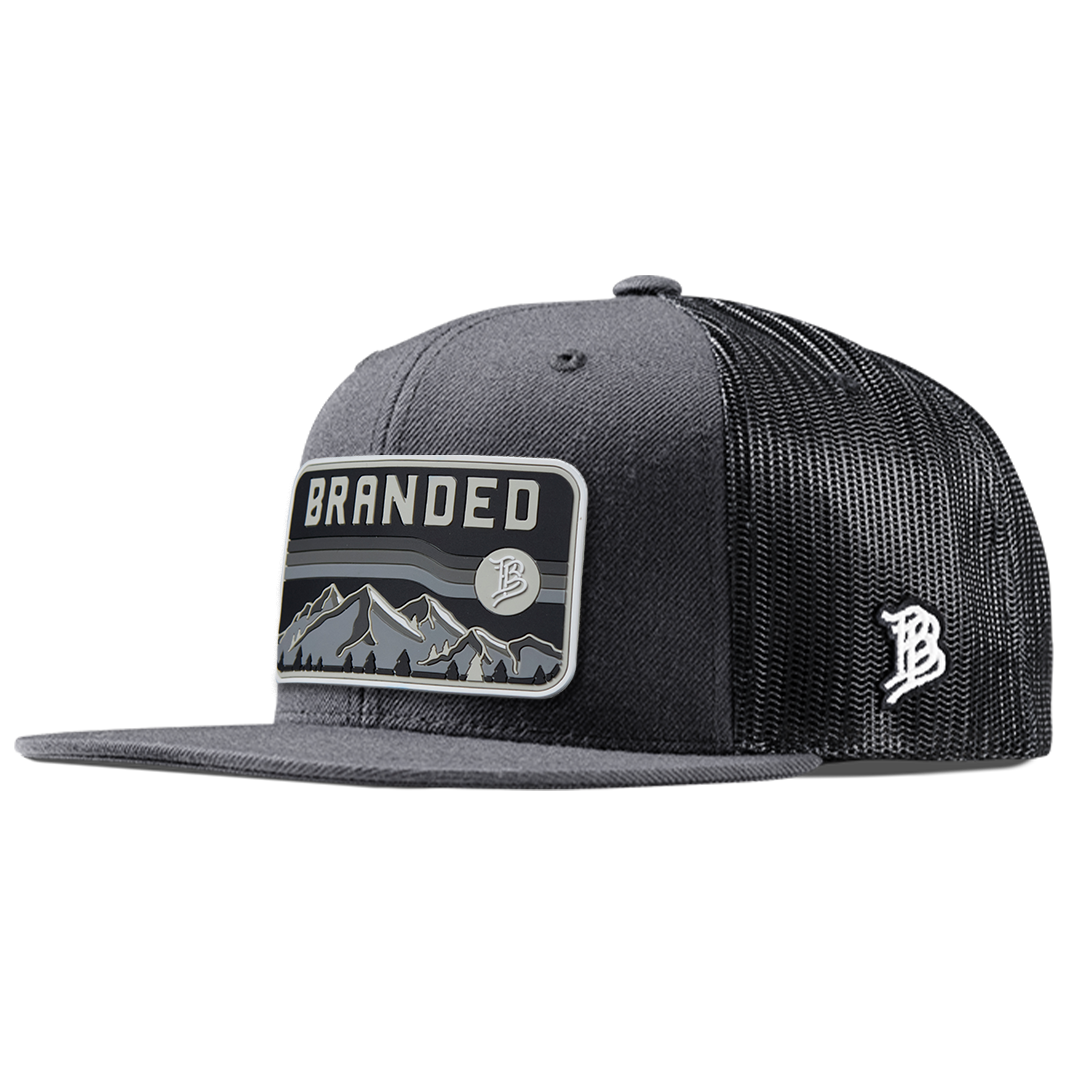 Midnight Horizon Flat Trucker Front Charcoal