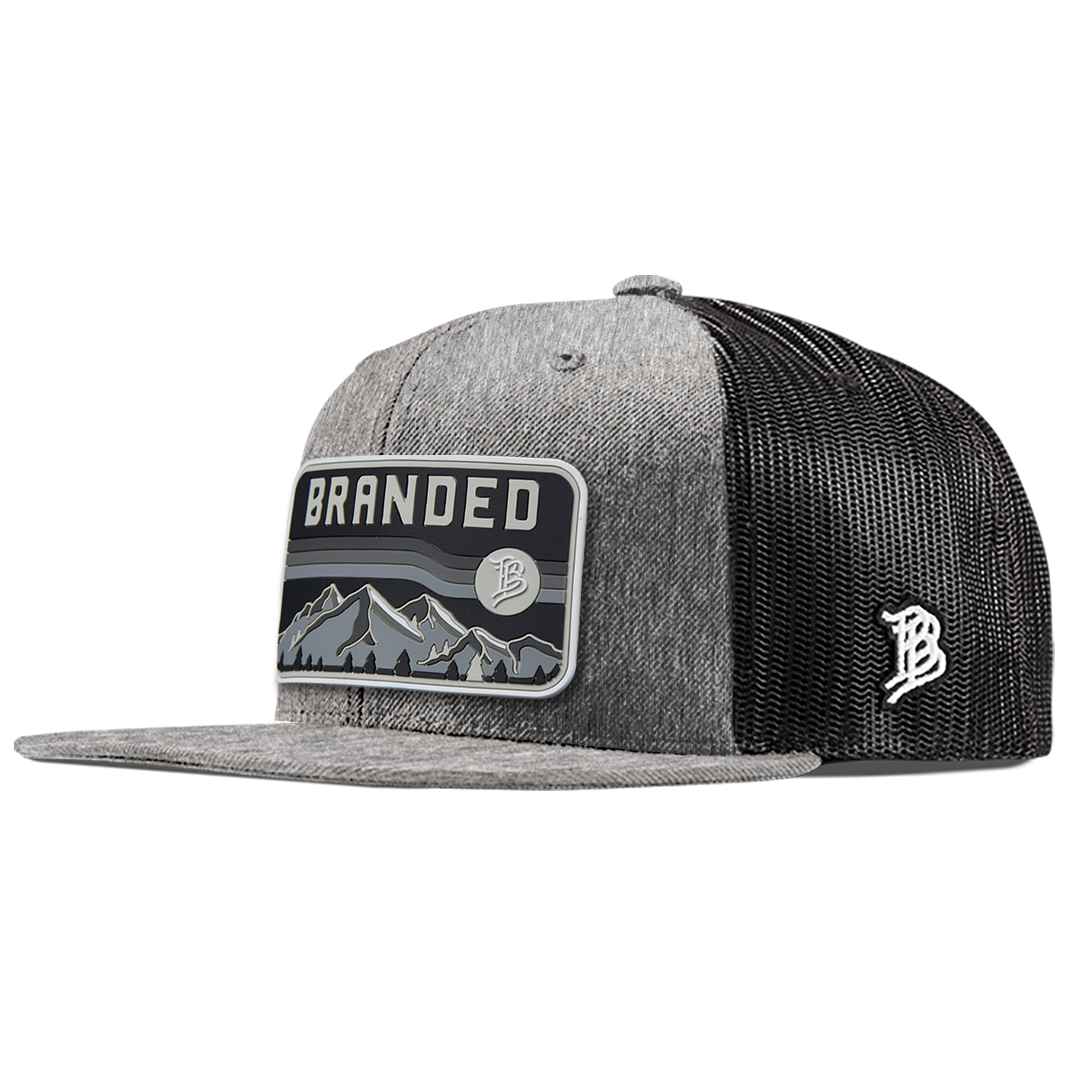 Midnight Horizon Flat Trucker Front Heather Gray