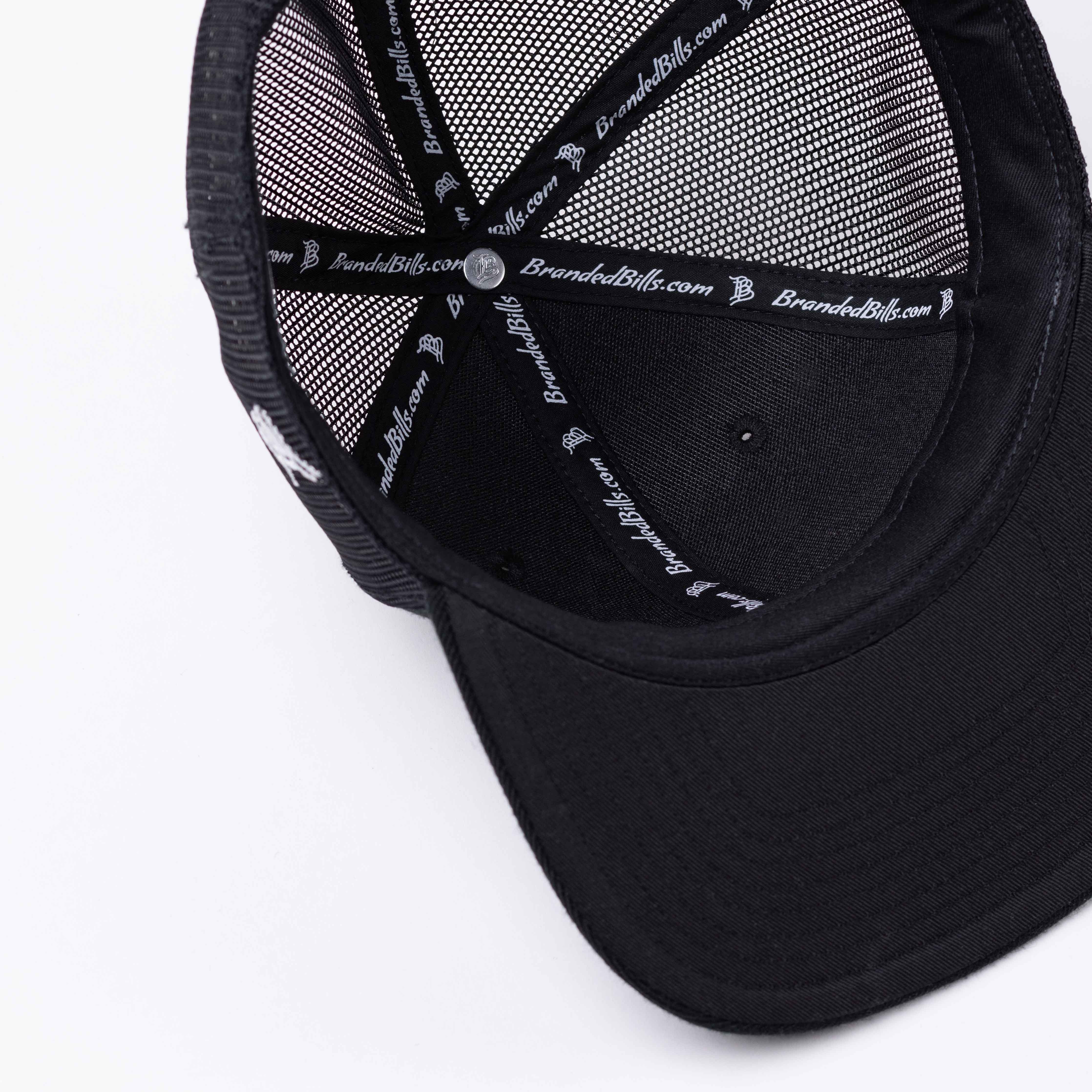 Midnight Horizon Flat Trucker Inside Black