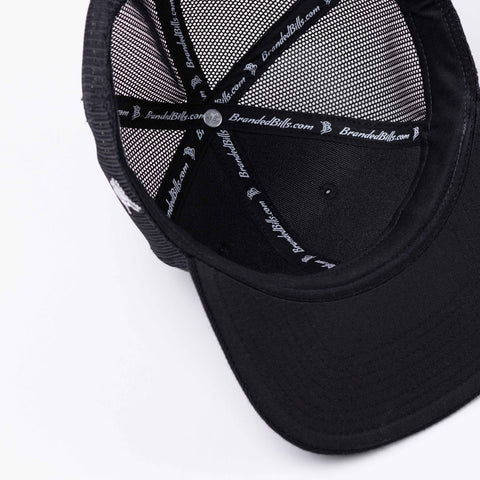 Midnight Horizon Flat Trucker Inside Black
