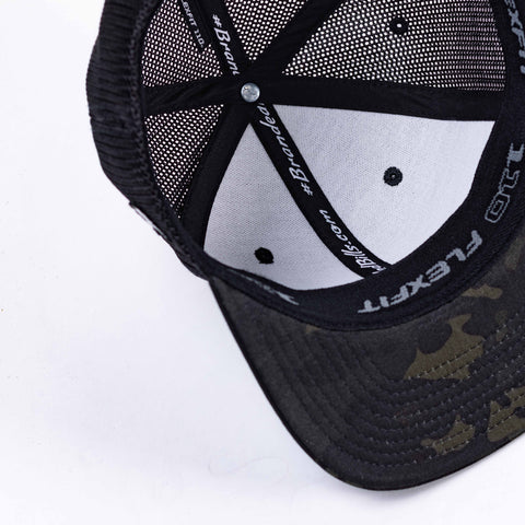 Midnight Horizon Flat Trucker Inside Midnight Camo