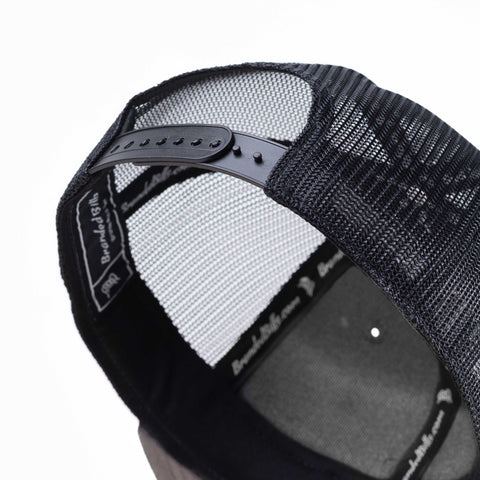 Midnight Horizon Flat Trucker Back Charcoal