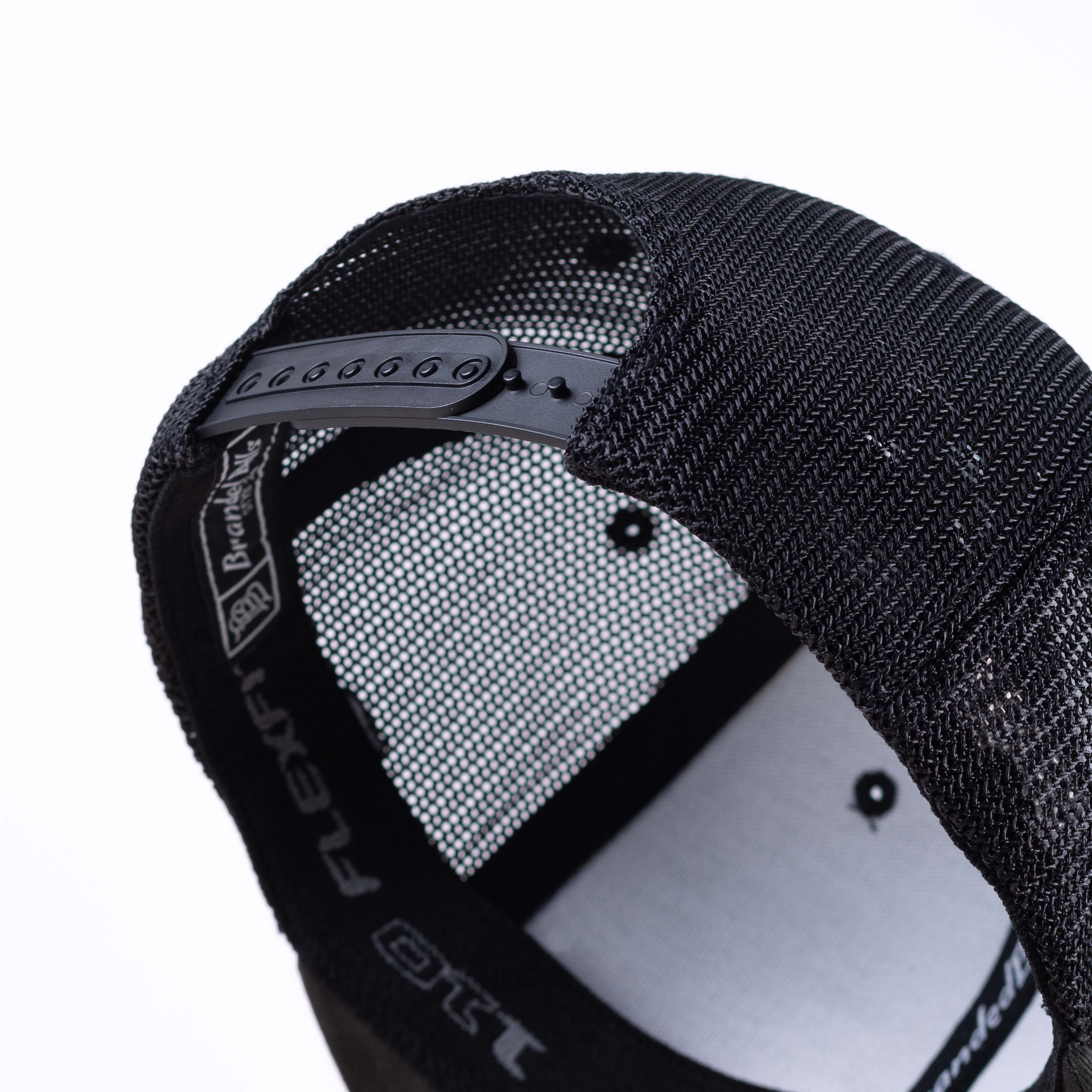 Midnight Horizon Flat Trucker Back Heather Gray