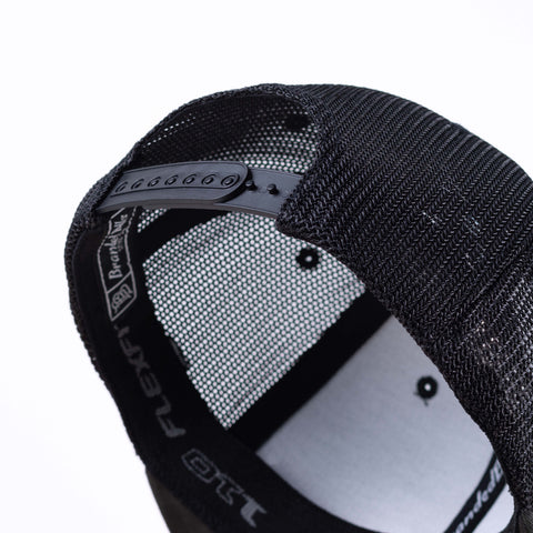 Midnight Horizon Flat Trucker Back Heather Gray