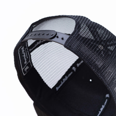 Midnight Horizon Flat Trucker Back Black