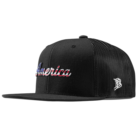 America Flat Trucker Black 