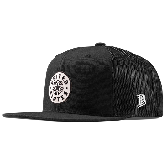 Anthem PVC Flat Trucker Black