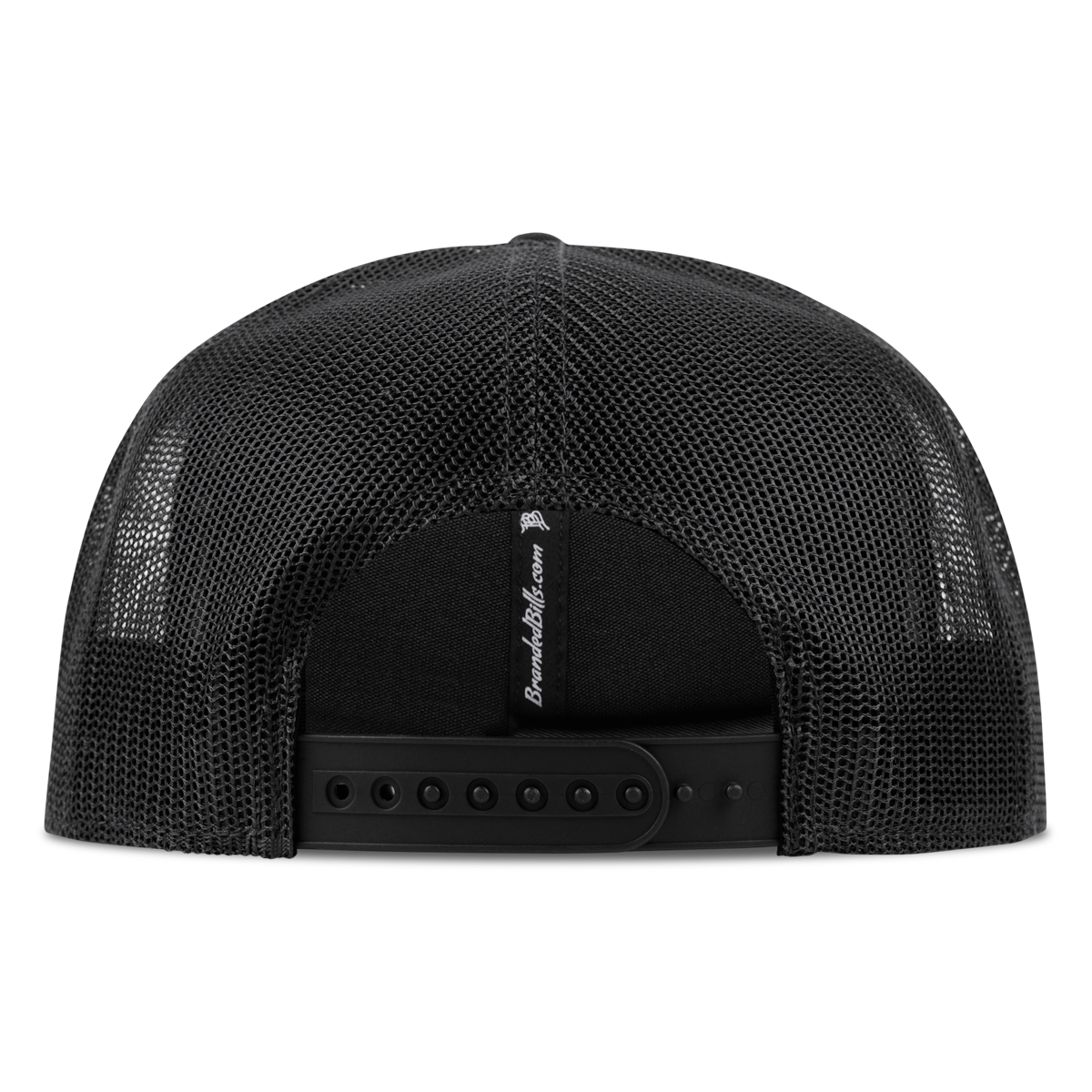 Dad Life Script Flat Trucker Back Black 