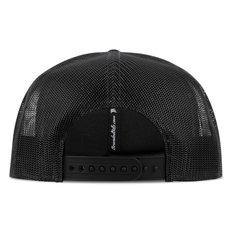 Dad Life Script Flat Trucker Back Black 