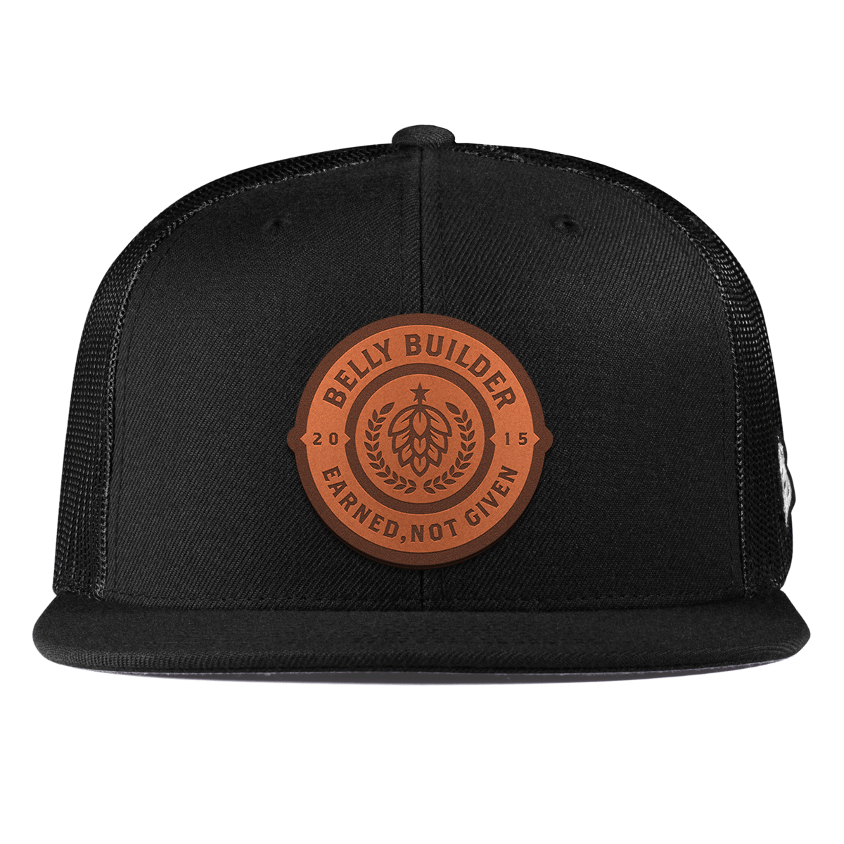 Belly Builder Flat Trucker Black