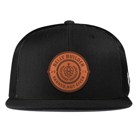 Belly Builder Flat Trucker Black