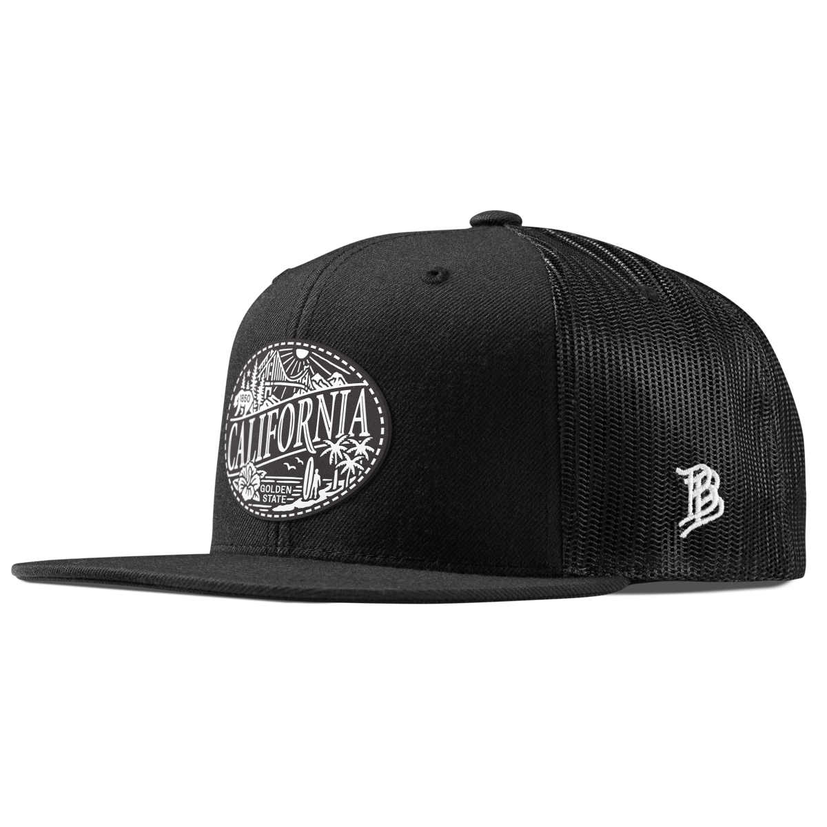 California Traveler Flat Trucker Black