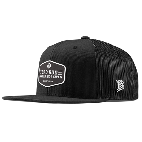 Dad Bod Flat Trucker Black