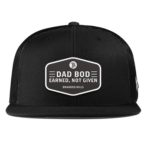 Dad Bod Flat Trucker Black