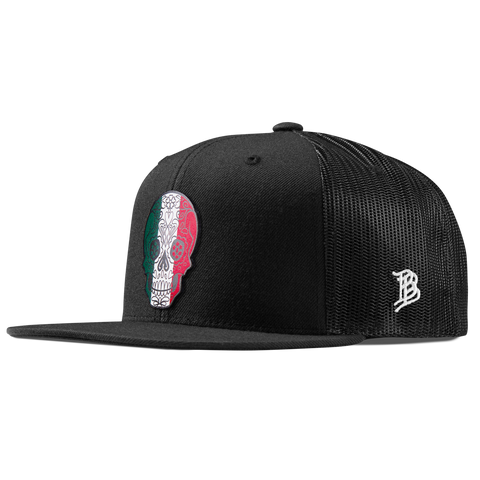 Fiesta Sugar Skull Flat Trucker Black