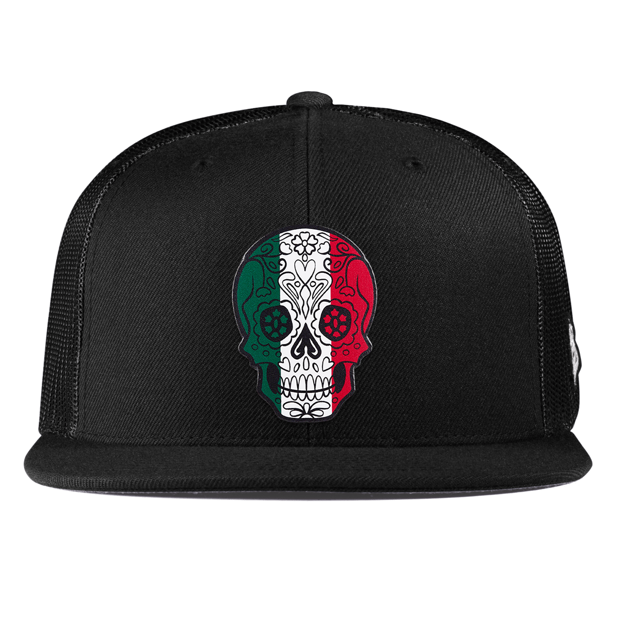 Fiesta Sugar Skull Flat Trucker Black