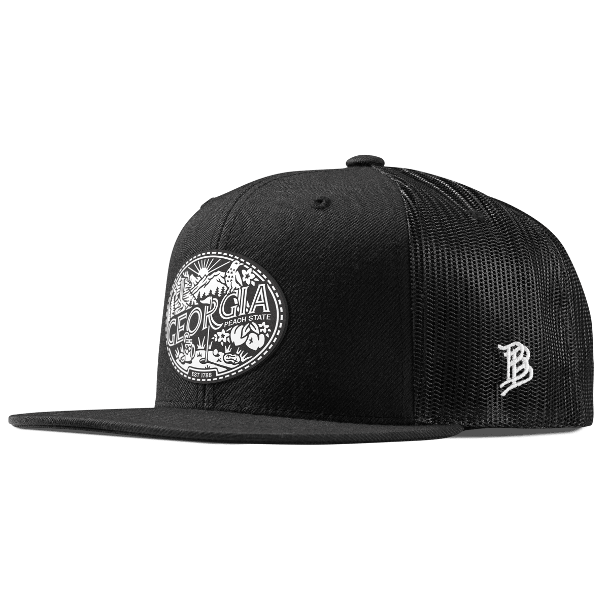 Georgia Traveler Flat Trucker Black