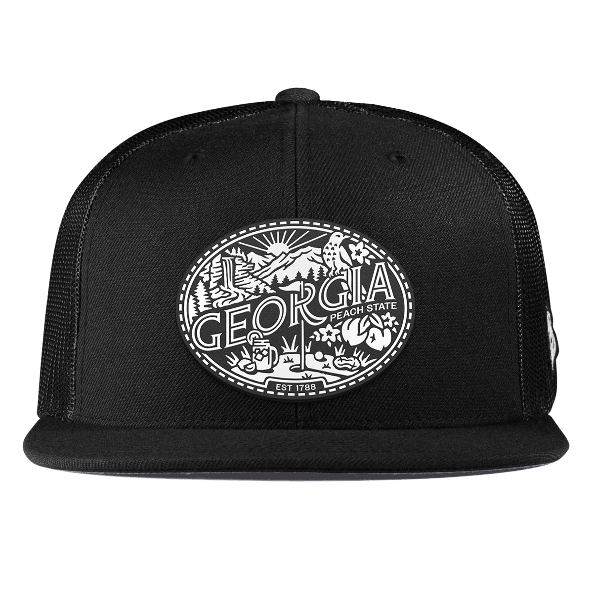 Georgia Traveler Flat Trucker Black