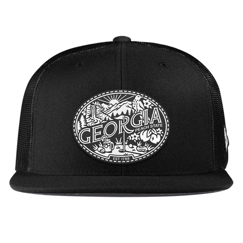 Georgia Traveler Flat Trucker Black