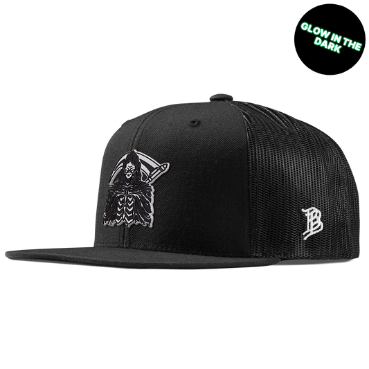 Grim Reaper Glow Flat Trucker Black