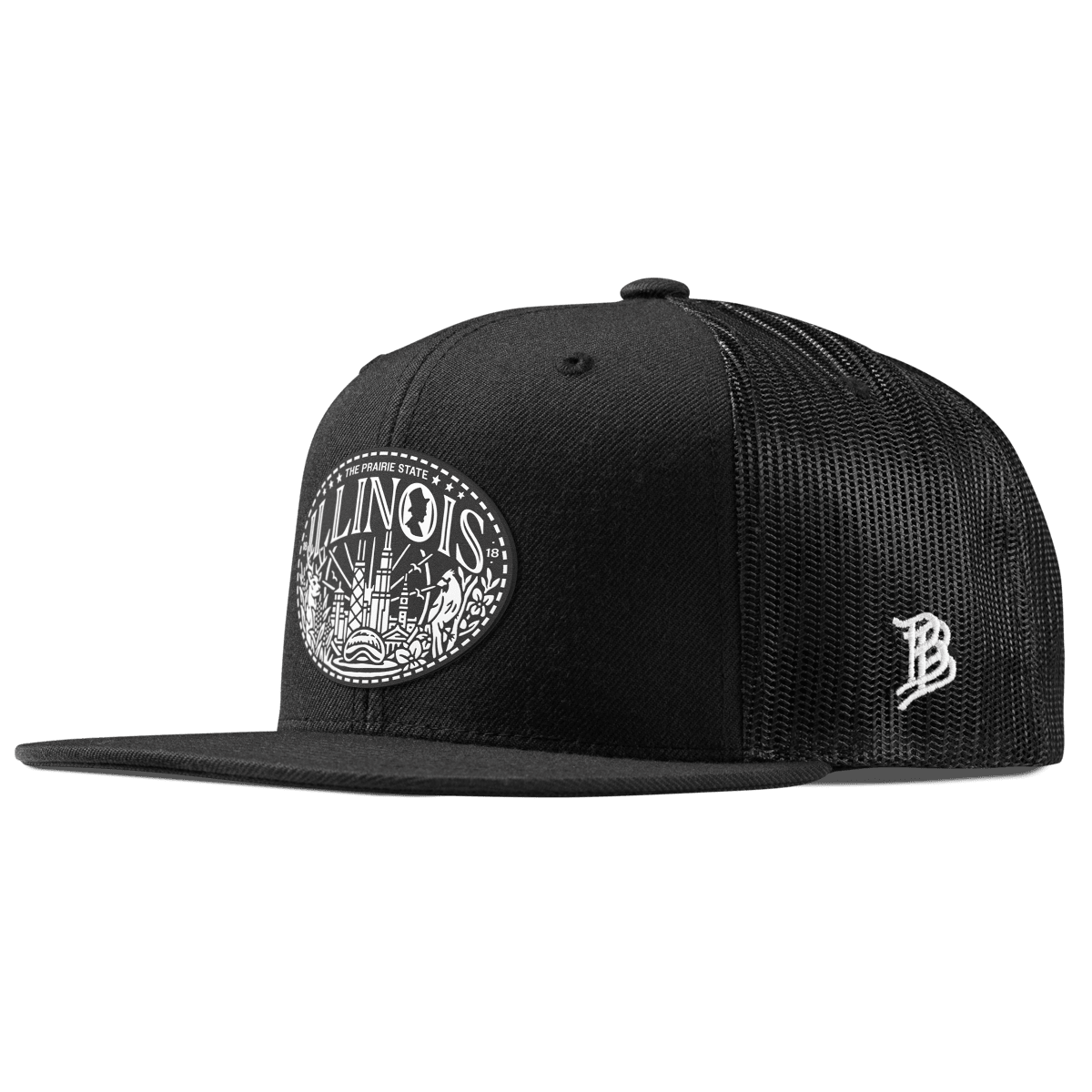 Illinois Traveler Flat Trucker Black