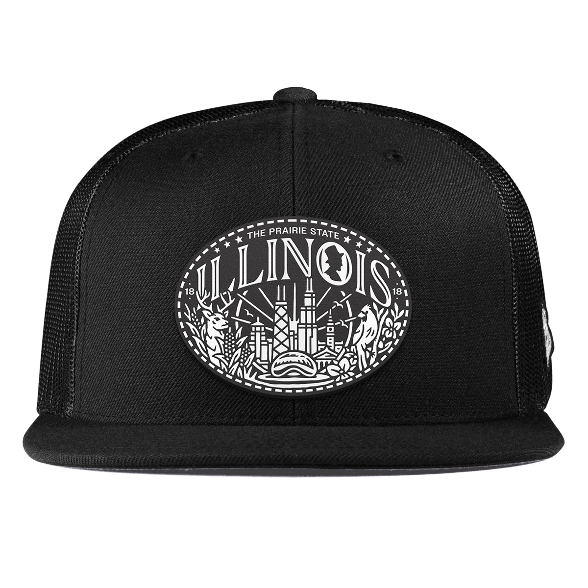 Illinois Traveler Flat Trucker Black