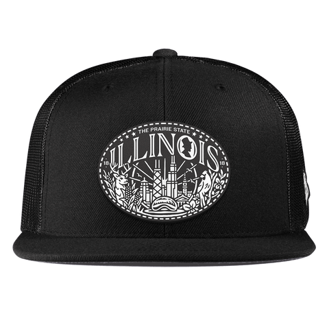 Illinois Traveler Flat Trucker Black
