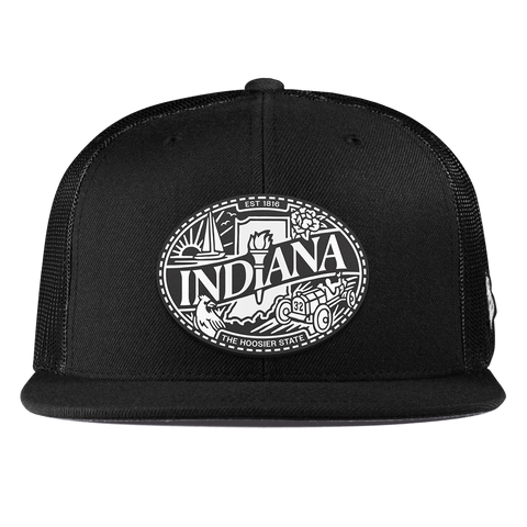 Indiana Traveler Flat Trucker Black