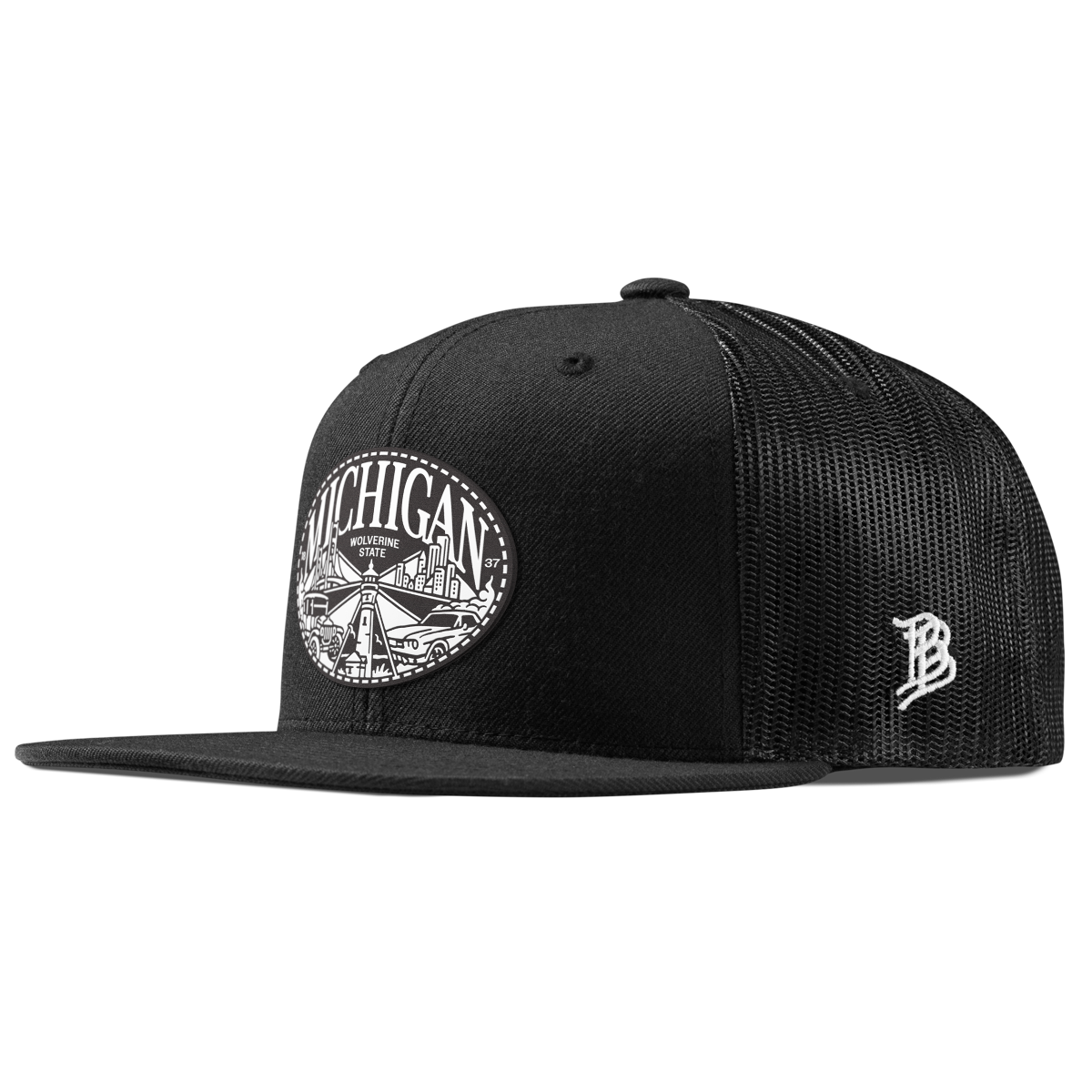Michigan Traveler Flat Trucker Black
