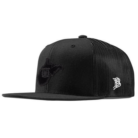 West Virginia 35 Midnight Flat Trucker Black