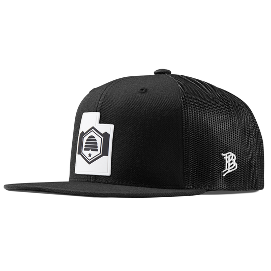 Utah Moonlight Flat Trucker Black