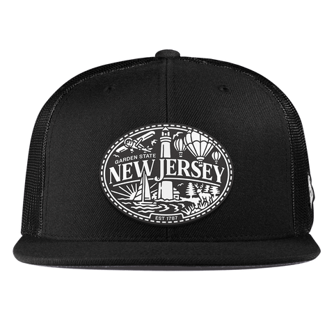 New Jersey Traveler Flat Trucker Black