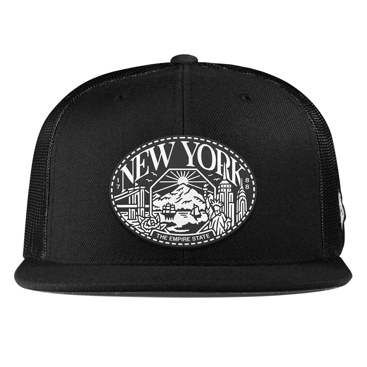 New York Traveler Flat Trucker Black