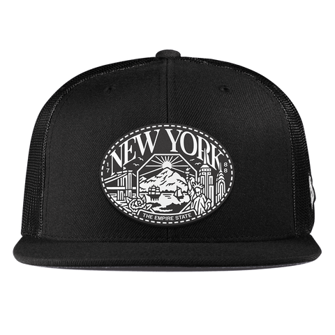 New York Traveler Flat Trucker Black