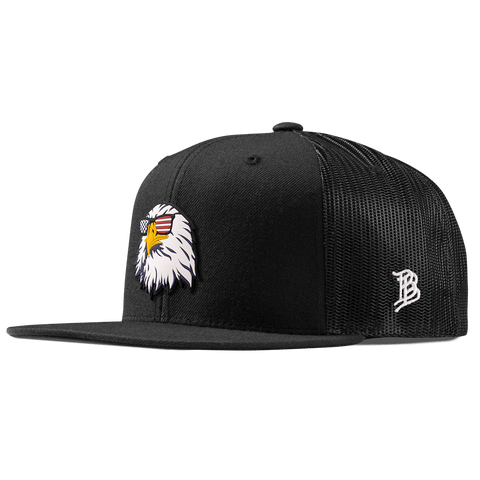 Party Eagle PVC Flat Trucker Black