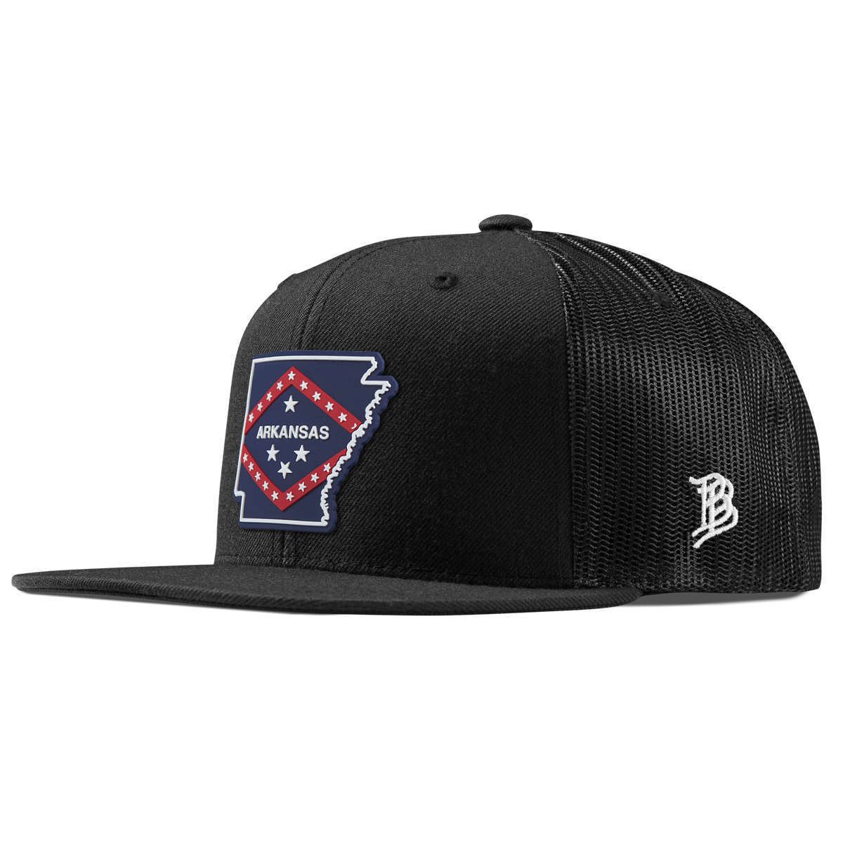 Arkansas Patriot Series Flat Trucker Black