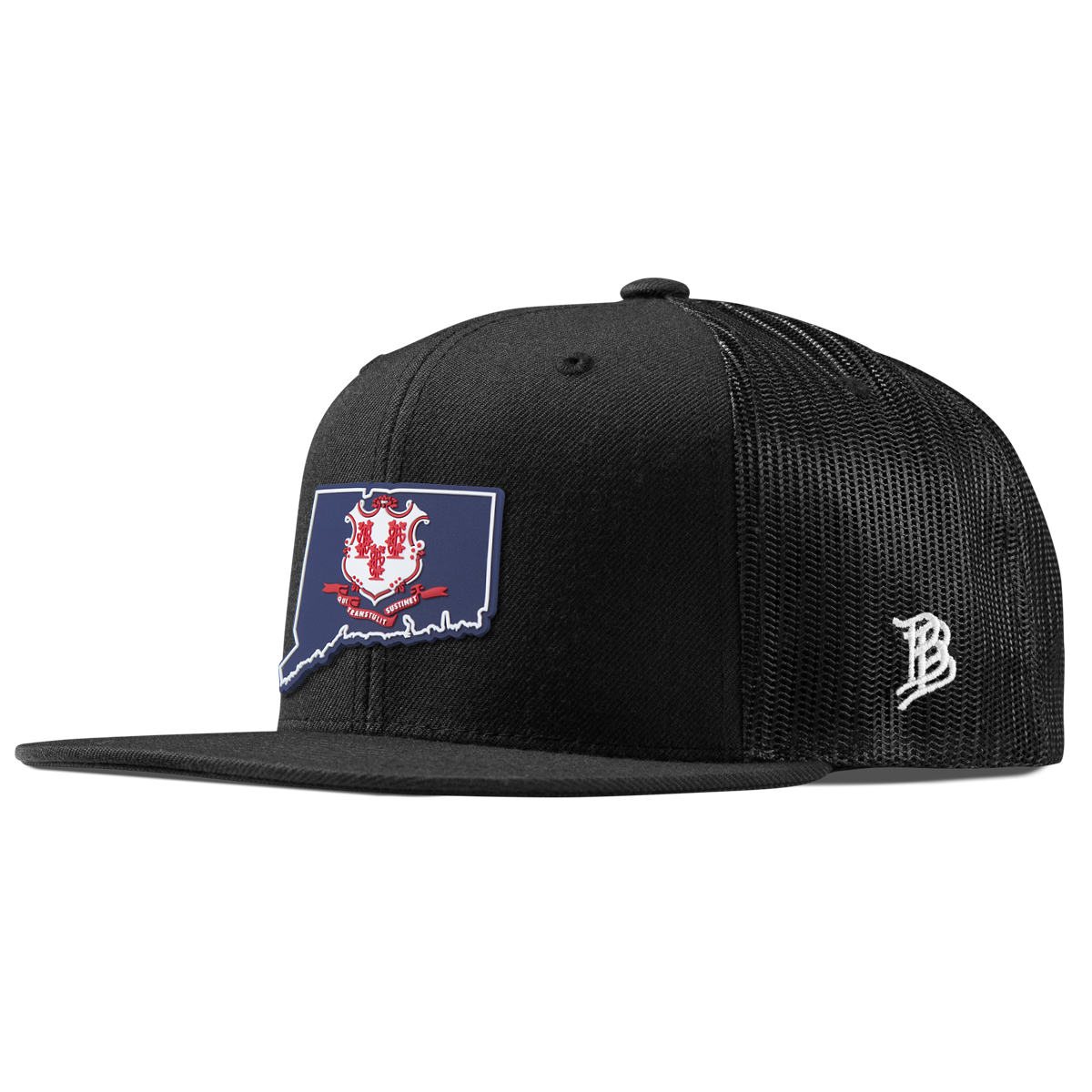 Connecticut Patriot Series Flat Trucker Black