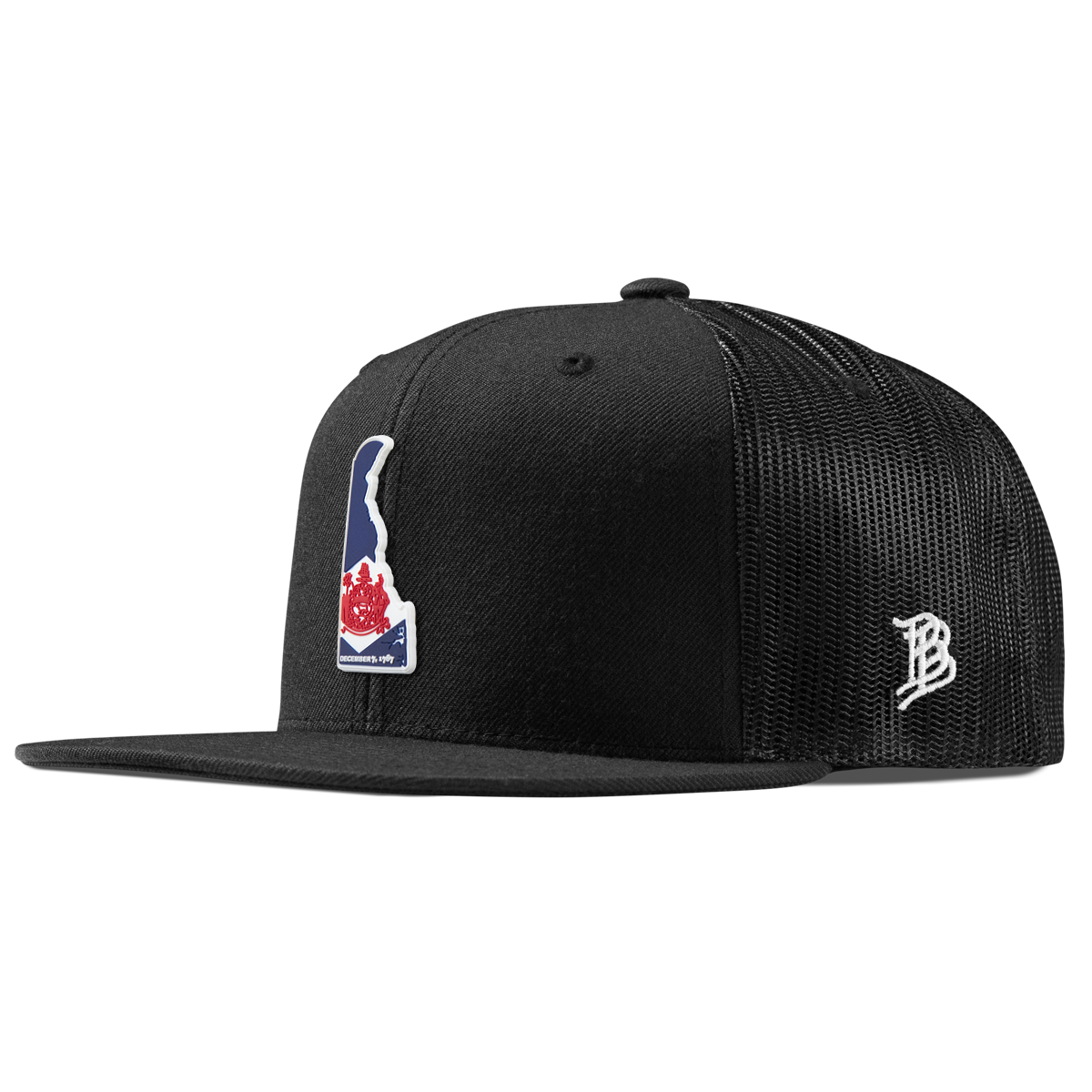 Delaware Patriot Series Flat Trucker Black