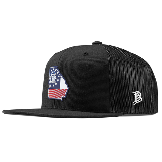 Georgia Patriot Series Flat Trucker Black