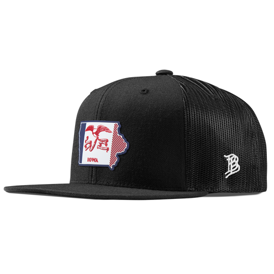 Iowa Patriot Series Flat Trucker Black