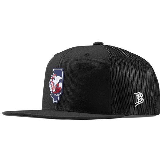 Illinois Patriot Series Flat Trucker Black