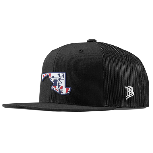Maryland Patriot Series Flat Trucker Black