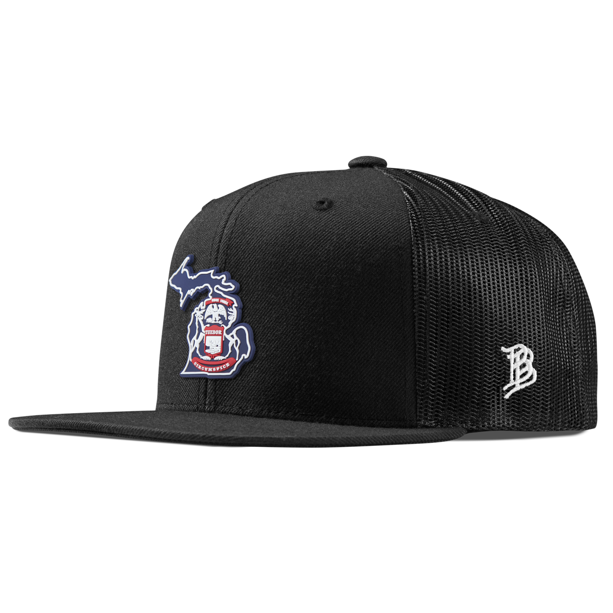 Michigan Patriot Series Flat Trucker Black