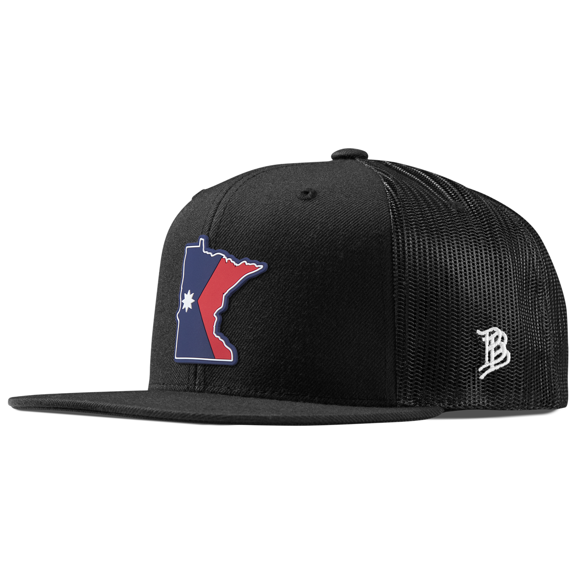 Minnesota Patriot Series Flat Trucker Black