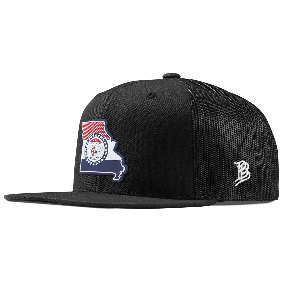 Missouri Patriot Series Flat Trucker Black
