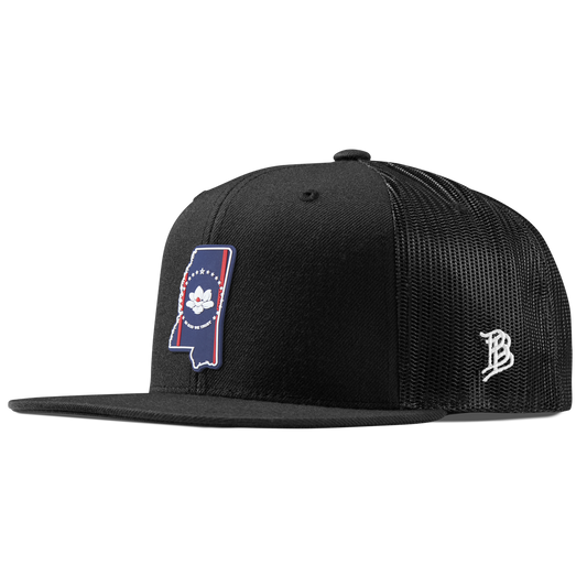 Mississippi Patriot Series Flat Trucker Black