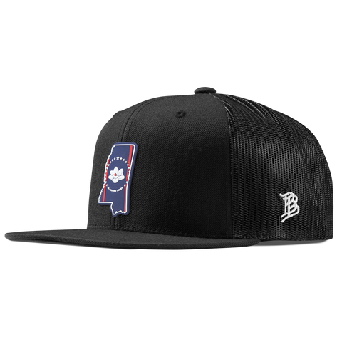 Mississippi Patriot Series Flat Trucker Black
