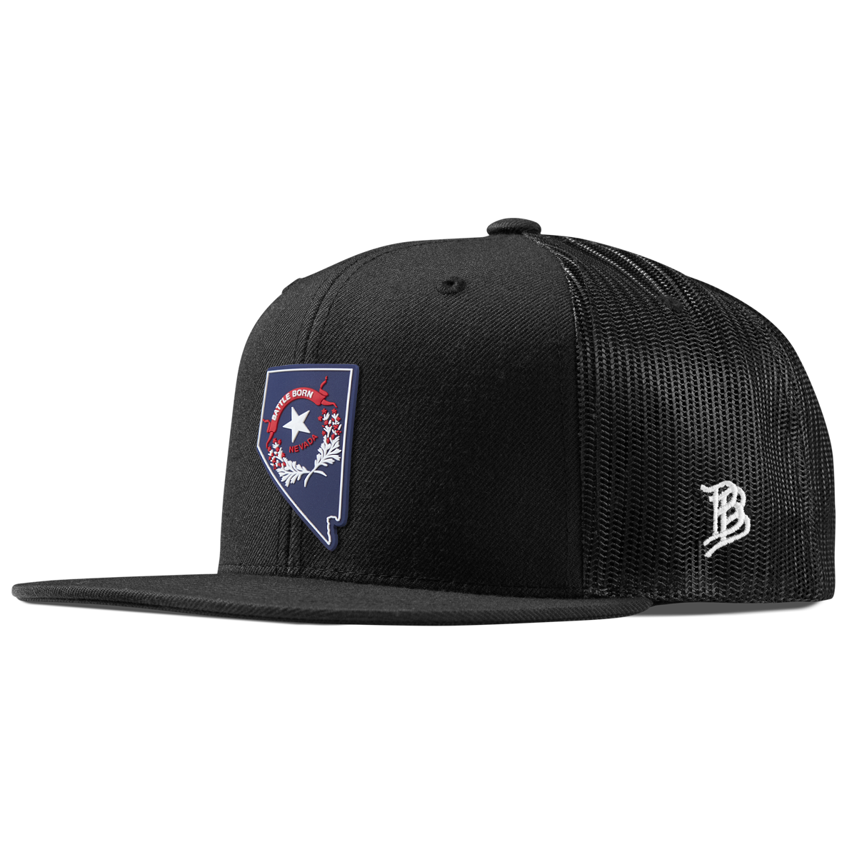 Nevada Patriot Series Flat Trucker Black